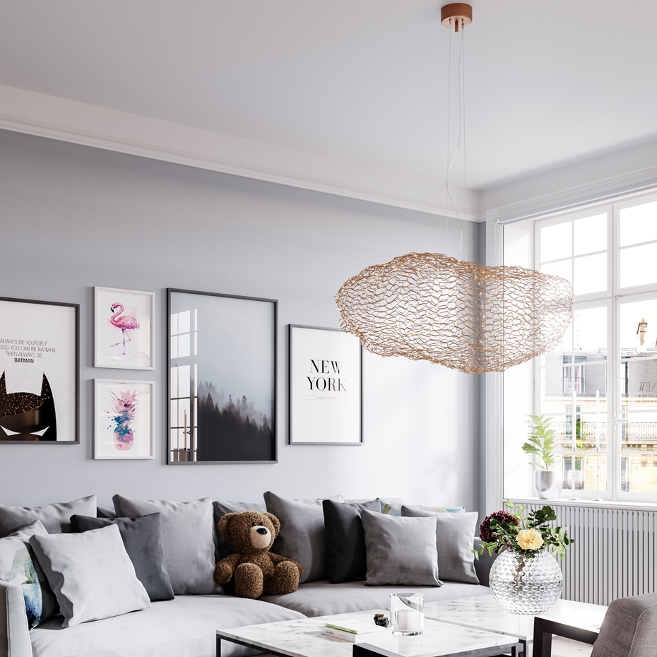 Hayden LED Pendel 75cm Mässing