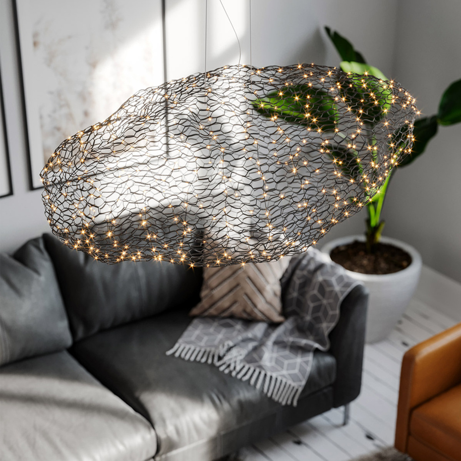 Hayden LED Pendel 115cm Mattsvart