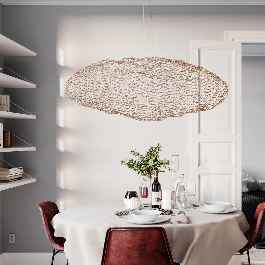 Hayden LED Pendel 115cm Mässing