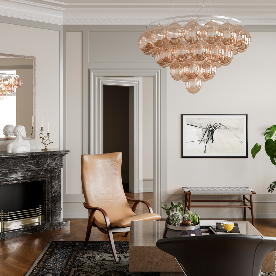 Gross Giant Pendel Ø100cm Amber