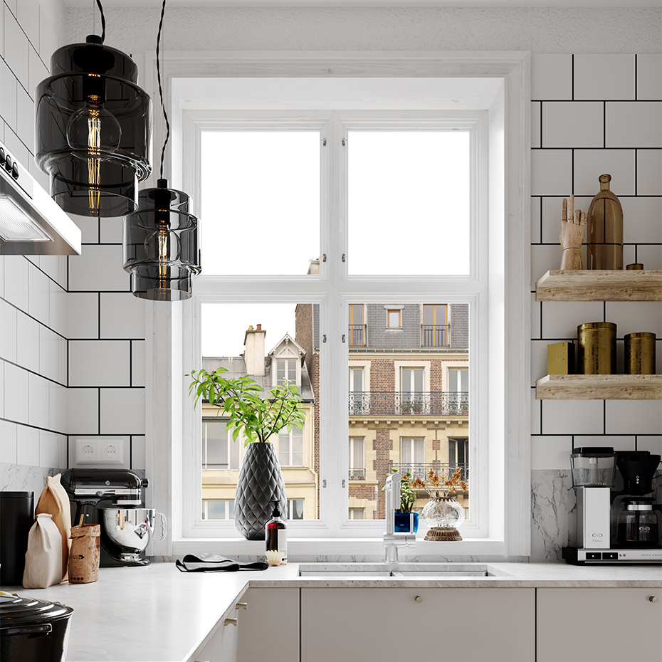 Ebbot Pendel Ø20cm Rökfärgad