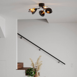 Turno Plafond Ø66cm Mattsvart/Mässing Turno Plafond Ø66cm Mattsvart/Mässing