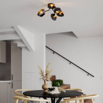 Turno Plafond Ø66cm Mattsvart/Mässing Turno Plafond Ø66cm Mattsvart/Mässing