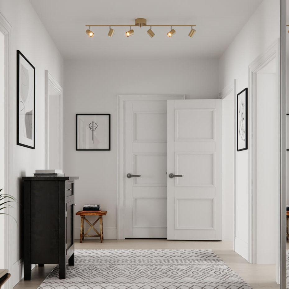 Correct 6 Spotlight Mässing