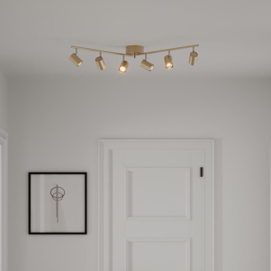 Correct 6 Spotlight Mässing