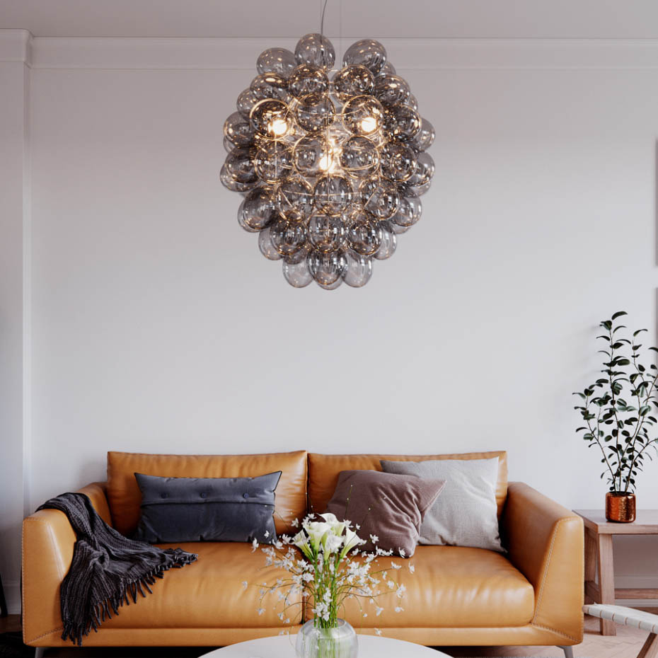 Deluxe Pendel Ø64cm Grå