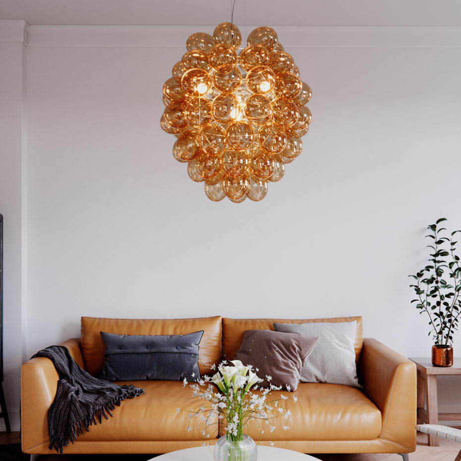 Deluxe Pendel Ø64cm Konjak