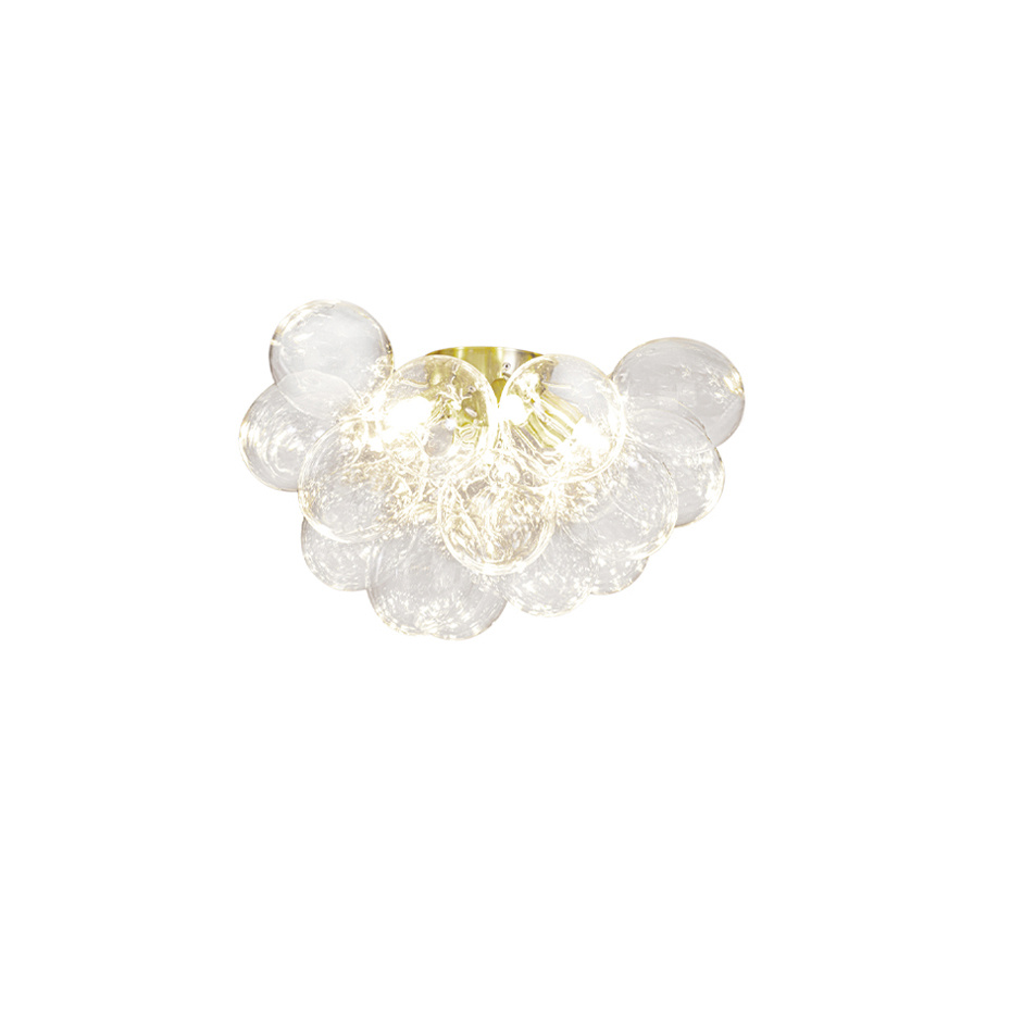 Gross Plafond Ø50cm Mässing/Klarglas