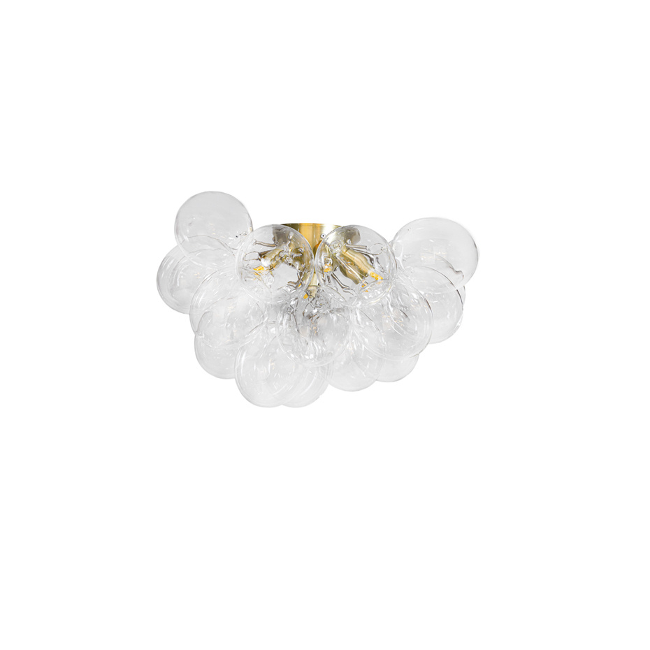 Gross Plafond Ø50cm Mässing/Klarglas