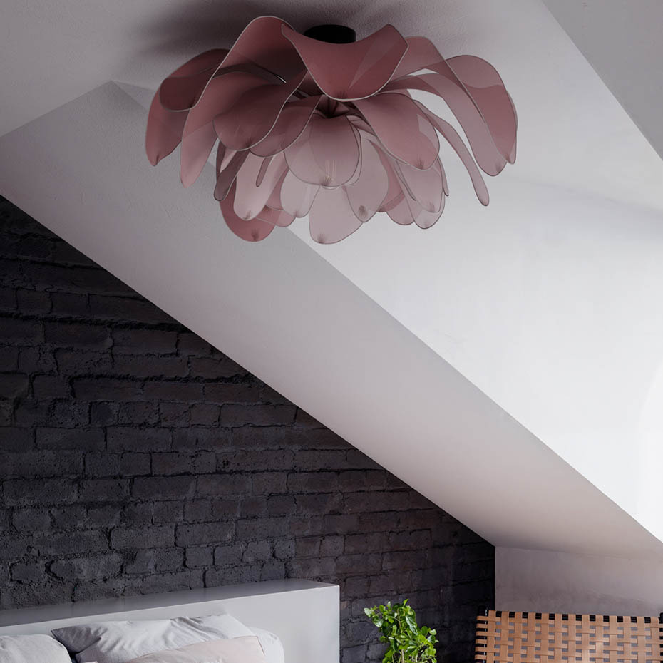 Lou Lou Plafond Ø80cm Rosa