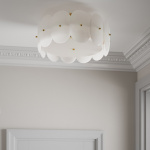 Omlott Plafond Ø53cm Mässing/Vit Omlott Plafond Ø53cm Mässing/Vit