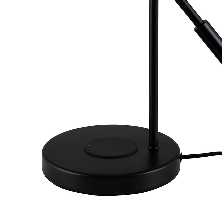 Hubble Read Bordslampa Med Trådlös Laddning Svart