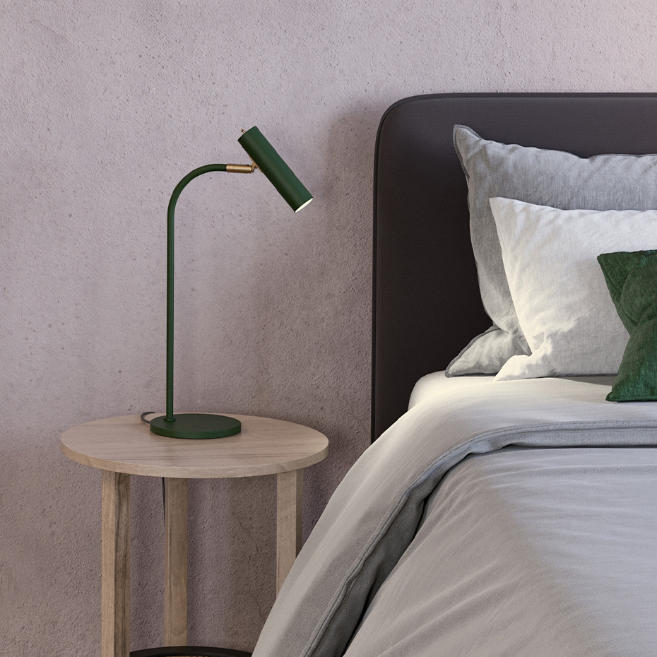 Slender Bordslampa Bottle Green/Mässing