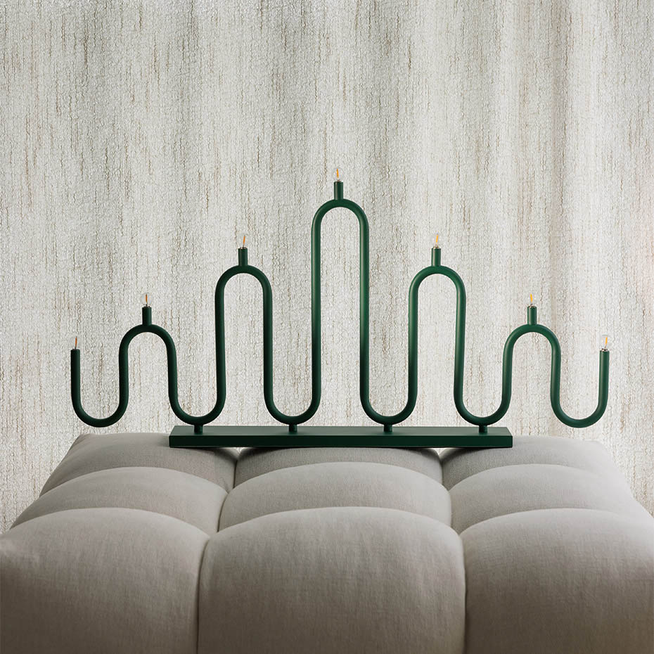 Noel 7 Ljusstake Grön