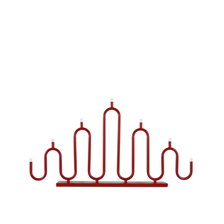 Globen Lighting Noel 7 Ljusstake Röd