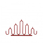 Noel 7 Ljusstake Röd Globen Lighting Noel 7 Ljusstake Röd