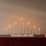 Noel 7 Ljusstake Elfenbensvit Noel 7 Ljusstake Elfenbensvit