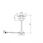 Picasso Bordslampa H35cm Oxid Picasso Bordslampa H35cm Oxid
