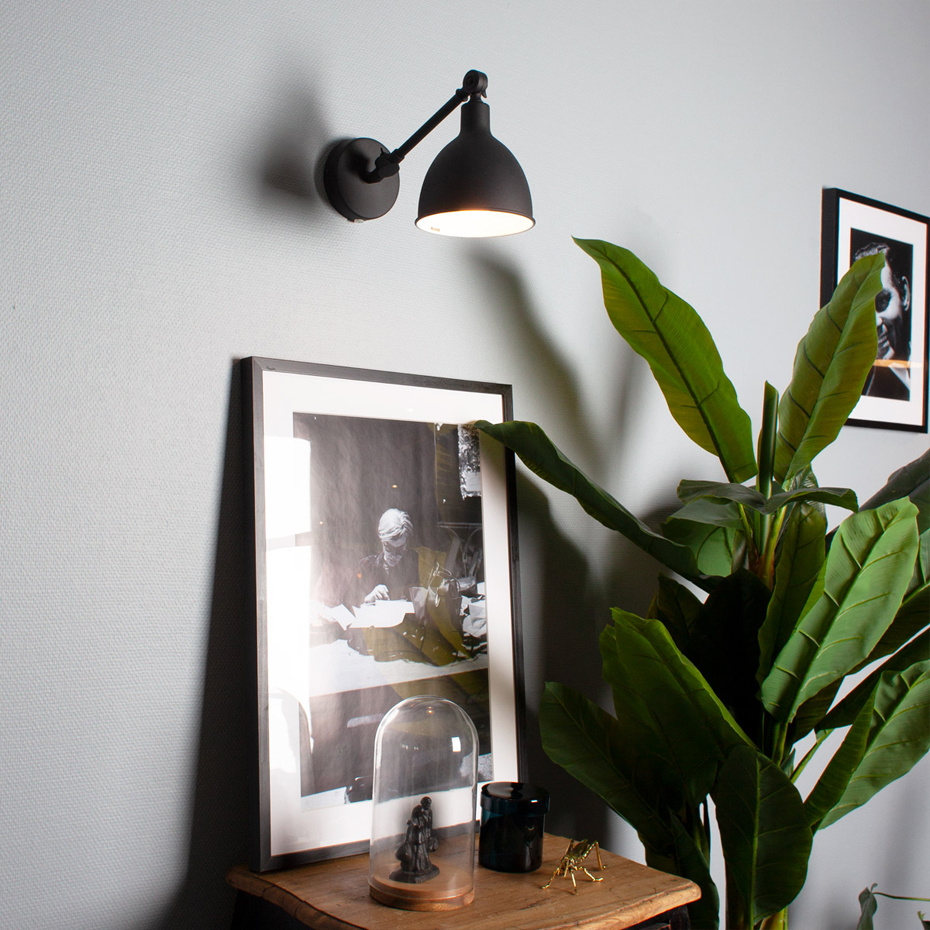 Bazar Vägglampa Mini Sandsvart