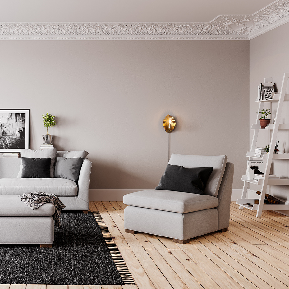 Aruba Vägglampa Mässing