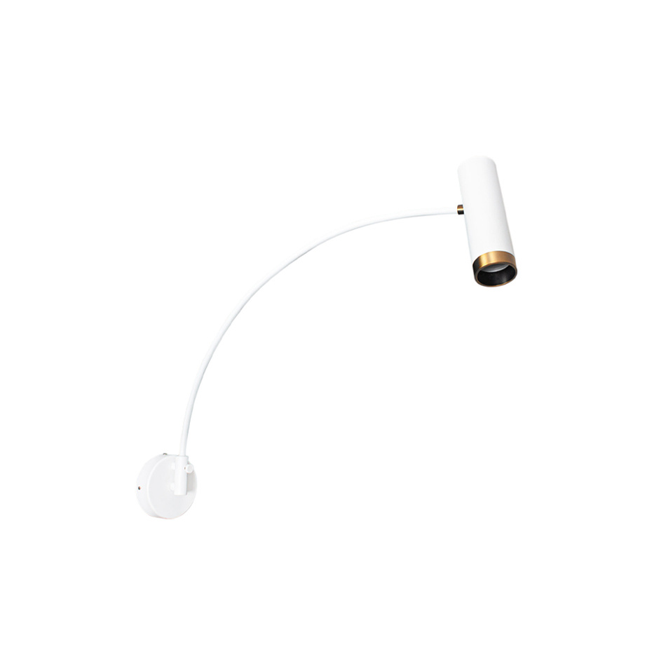 Puls Vägglampa XL Mattvit/Mässing