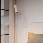 Puls Vägglampa XL Mattvit/Mässing Puls Vägglampa XL Mattvit/Mässing