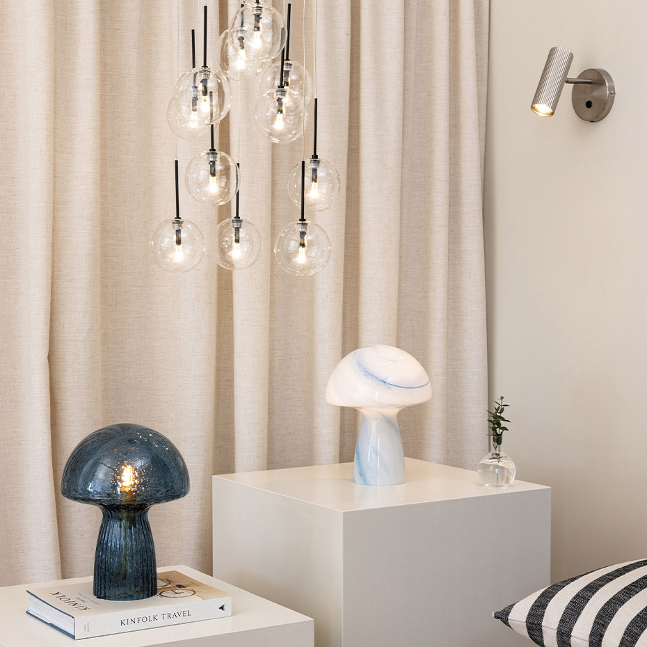 Hubble Vägglampa Borstad Stål