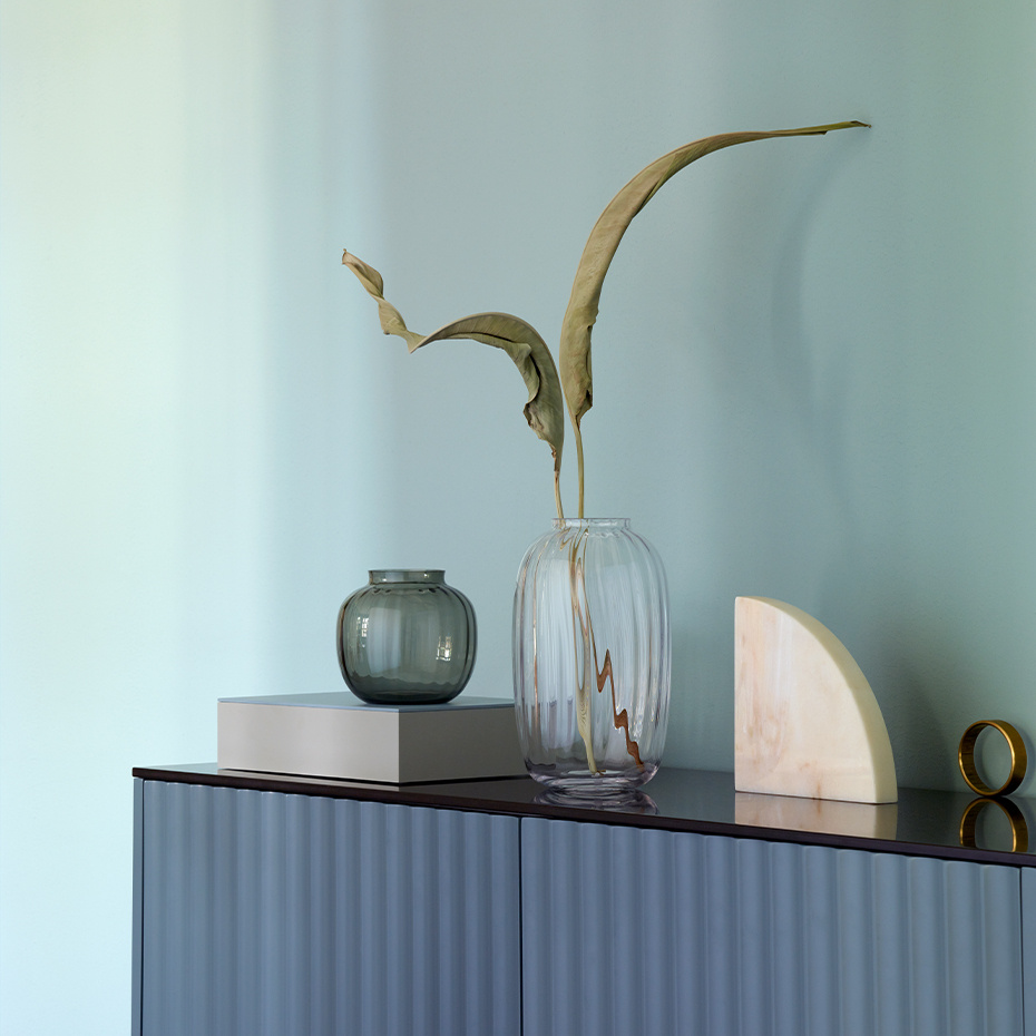 Primula Vas H12,5cm Rökfärgad