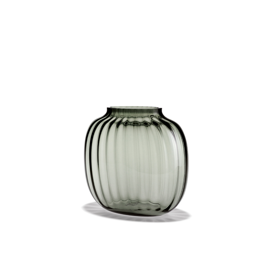 Primula Oval Vas H17,5cm Rökfärgad