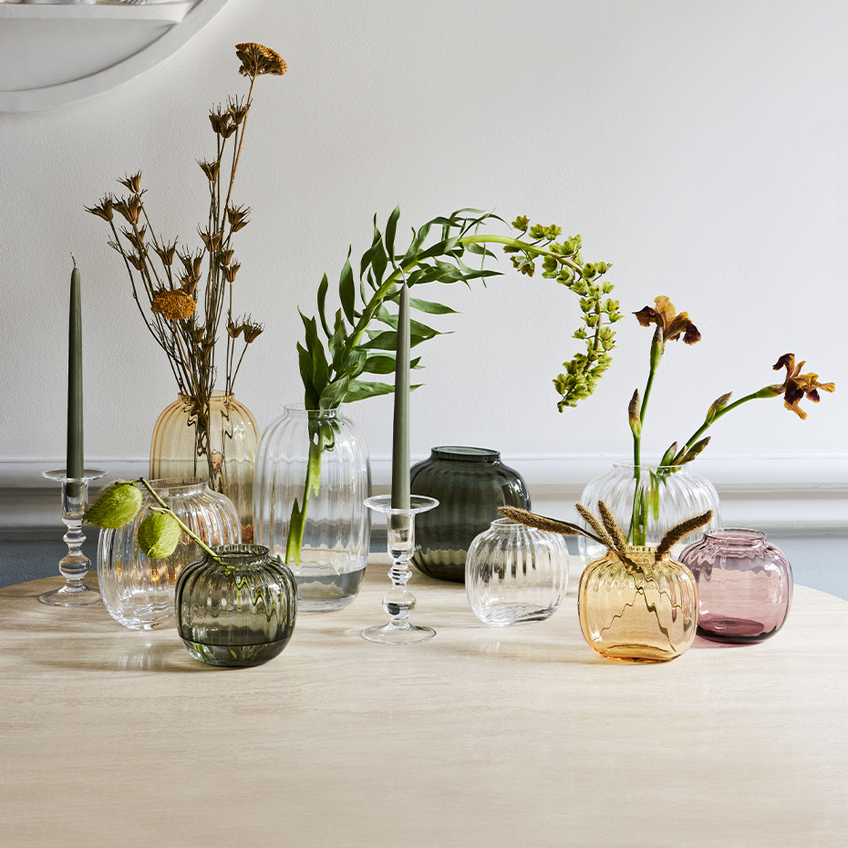 Primula Oval Vas H12,5cm Amber