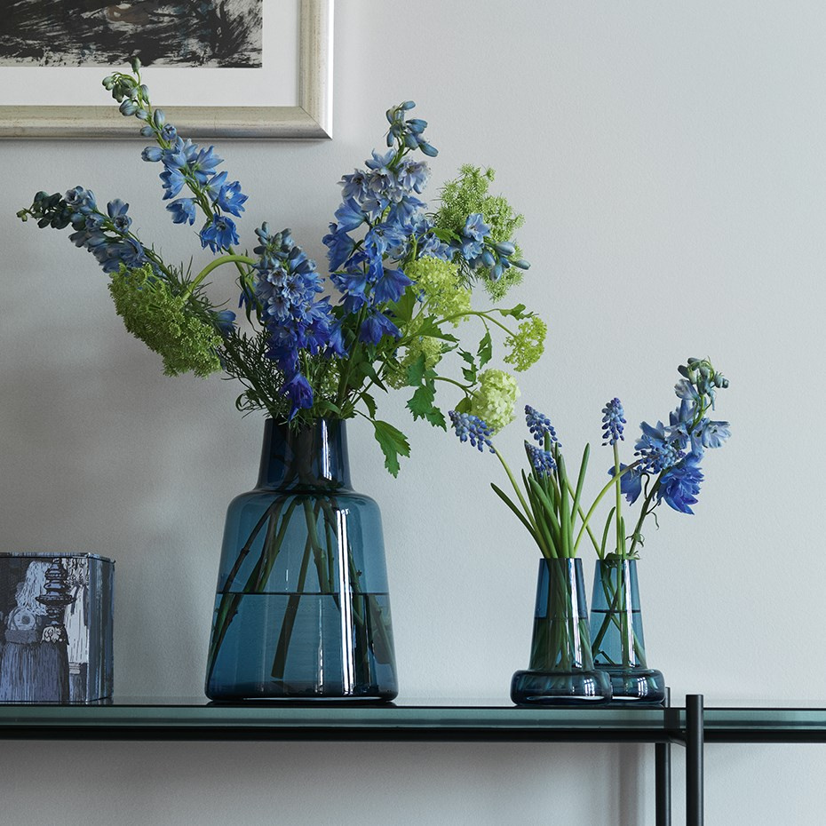 Flora Vas H12cm Rökfärgad