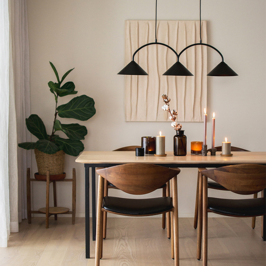 Curve 3 Pendel Beige