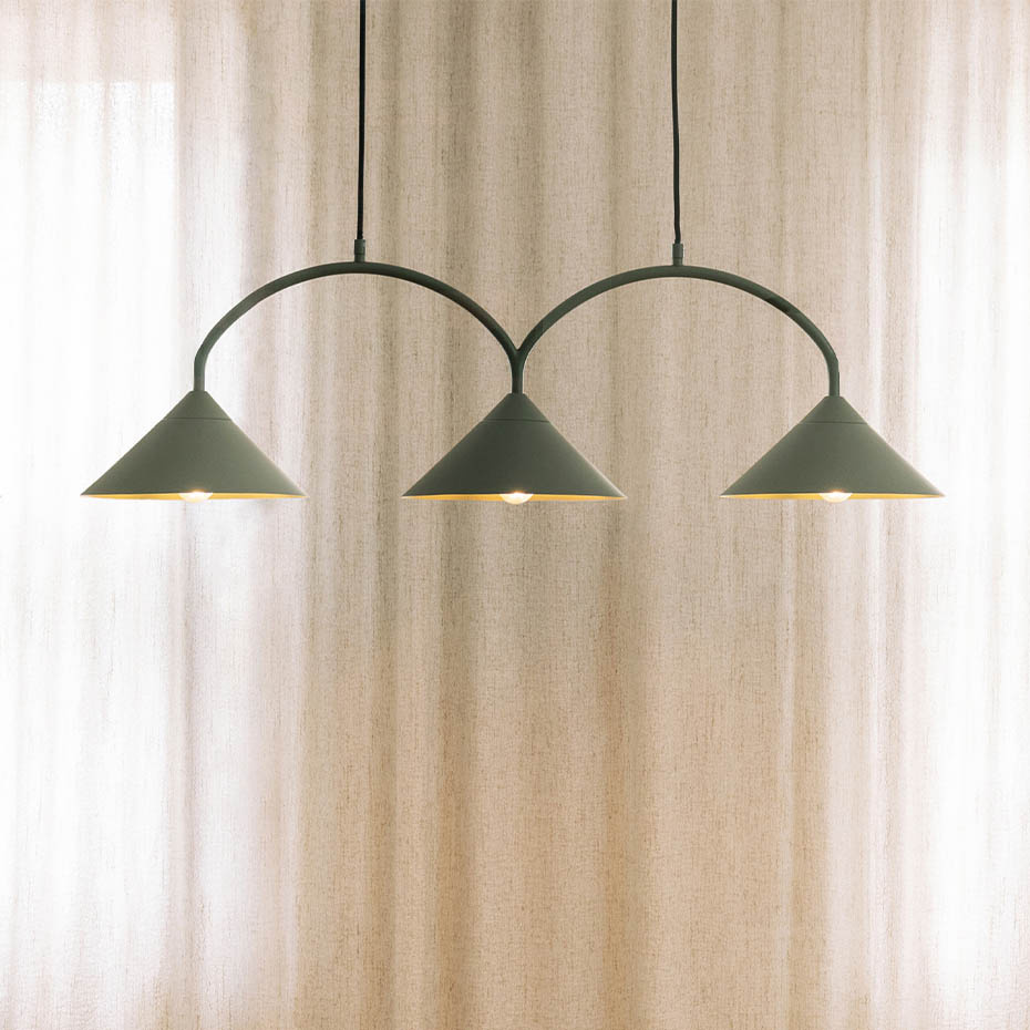 Curve 3 Pendel Grön