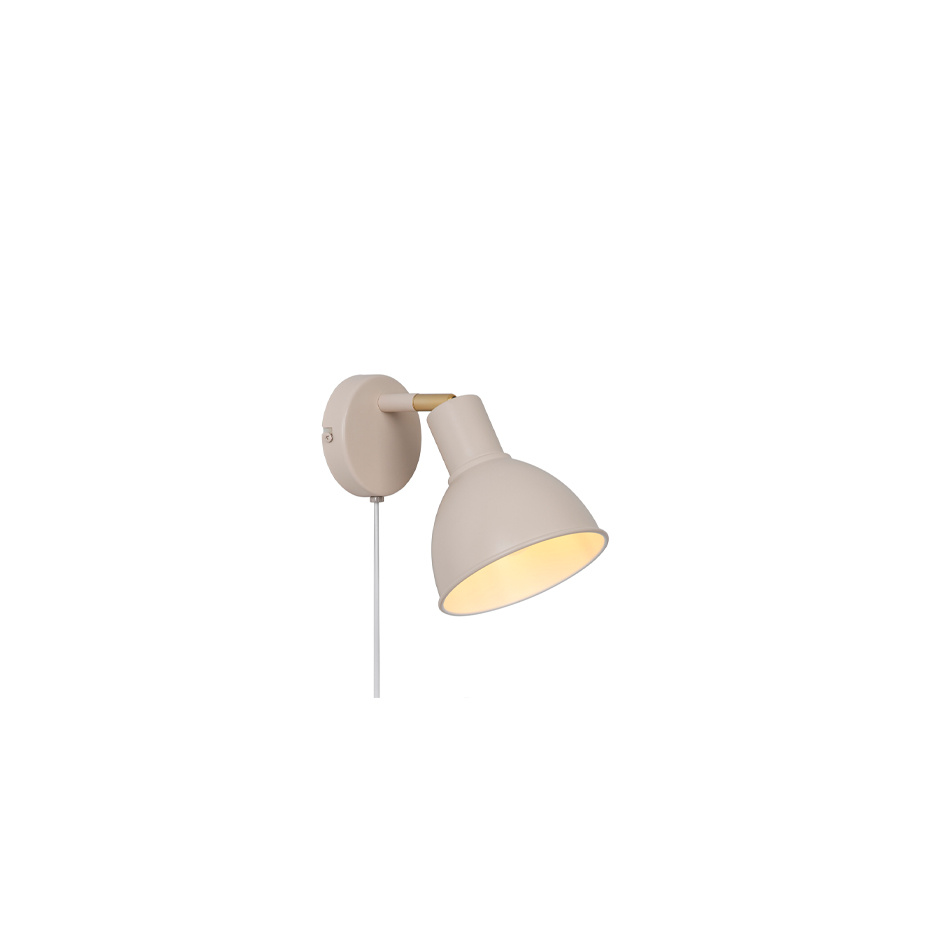 Pop Vägglampa Beige/Mässing
