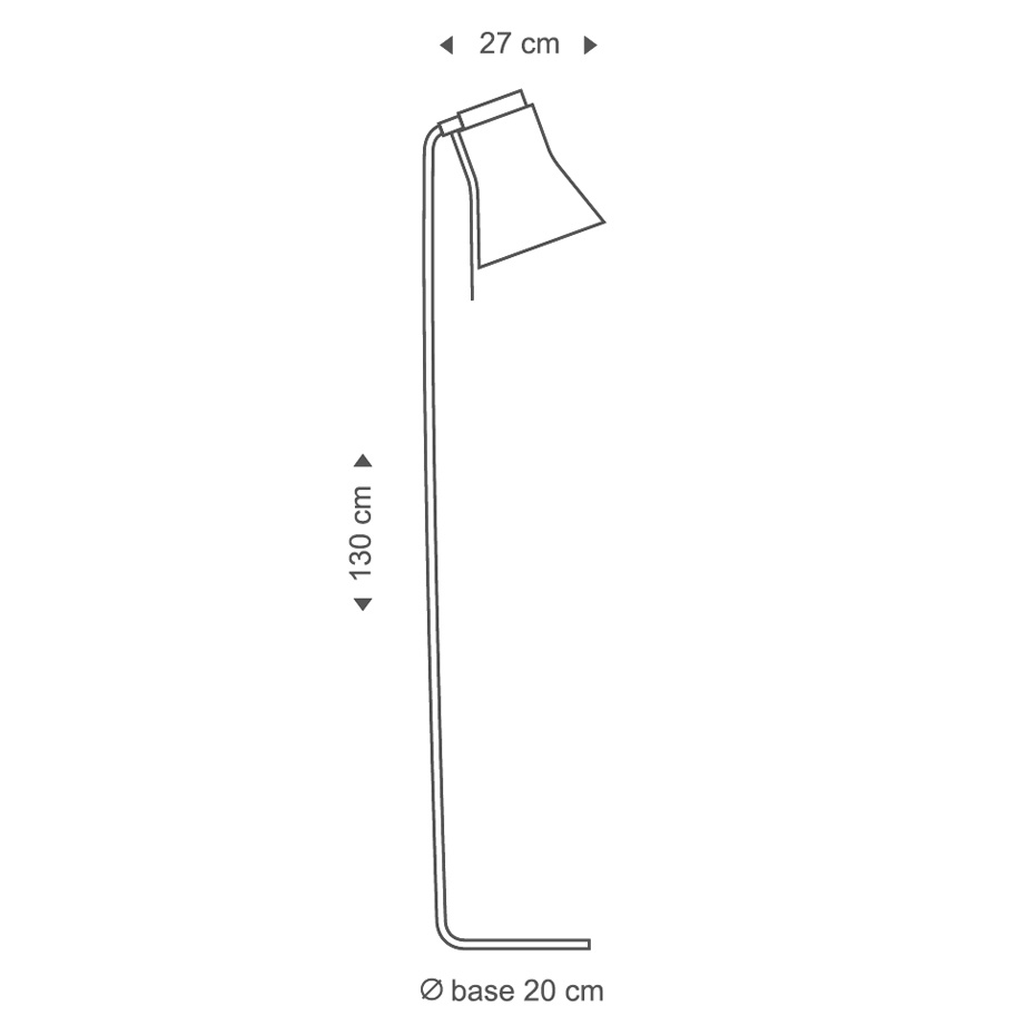 Petite 4610 Golvlampa Walnut