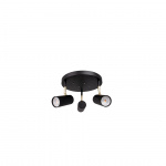 Hubble 3 Round Spotlight Svart Hubble 3 Round Spotlight Svart