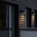 Front Single Vägglampa Svart Front Single Vägglampa Svart