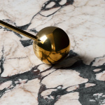 Interconnect Candle Holder Polished Brass