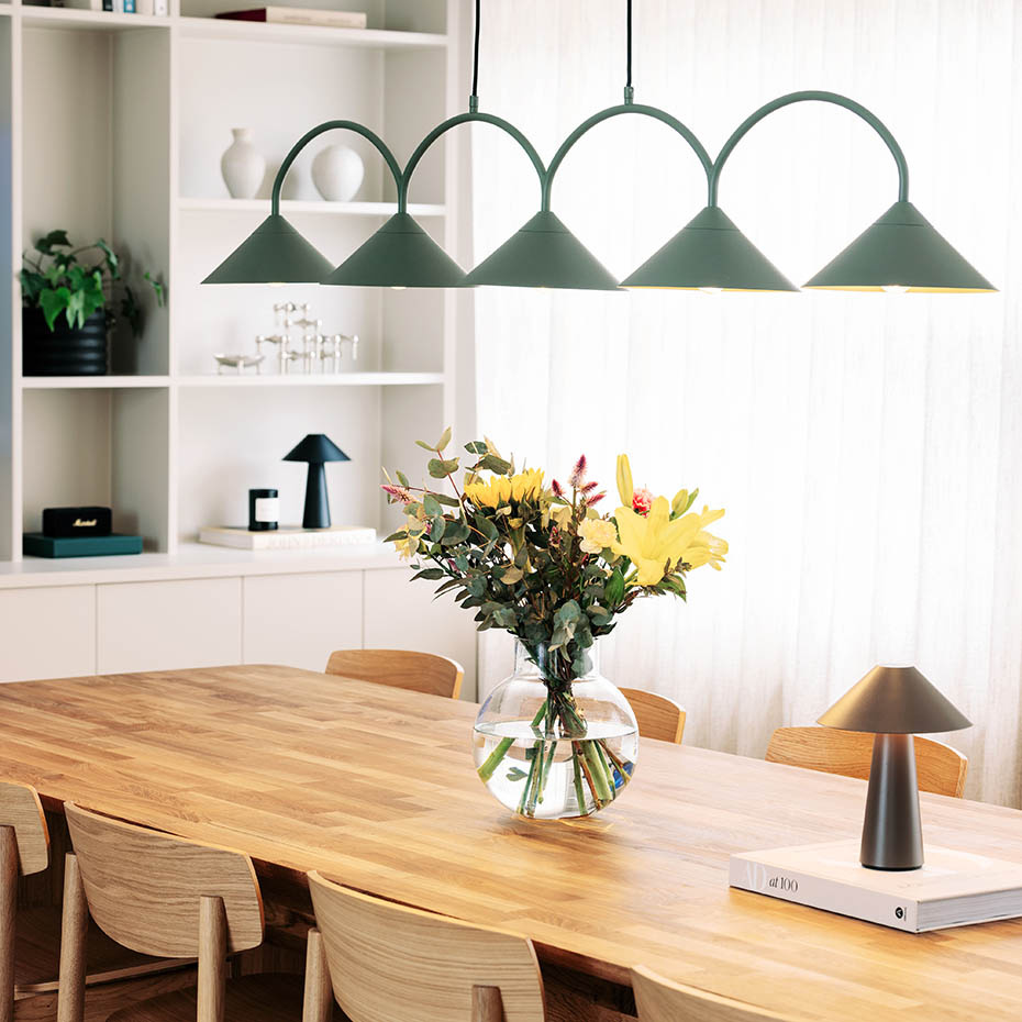 Curve 5 Pendel Grön