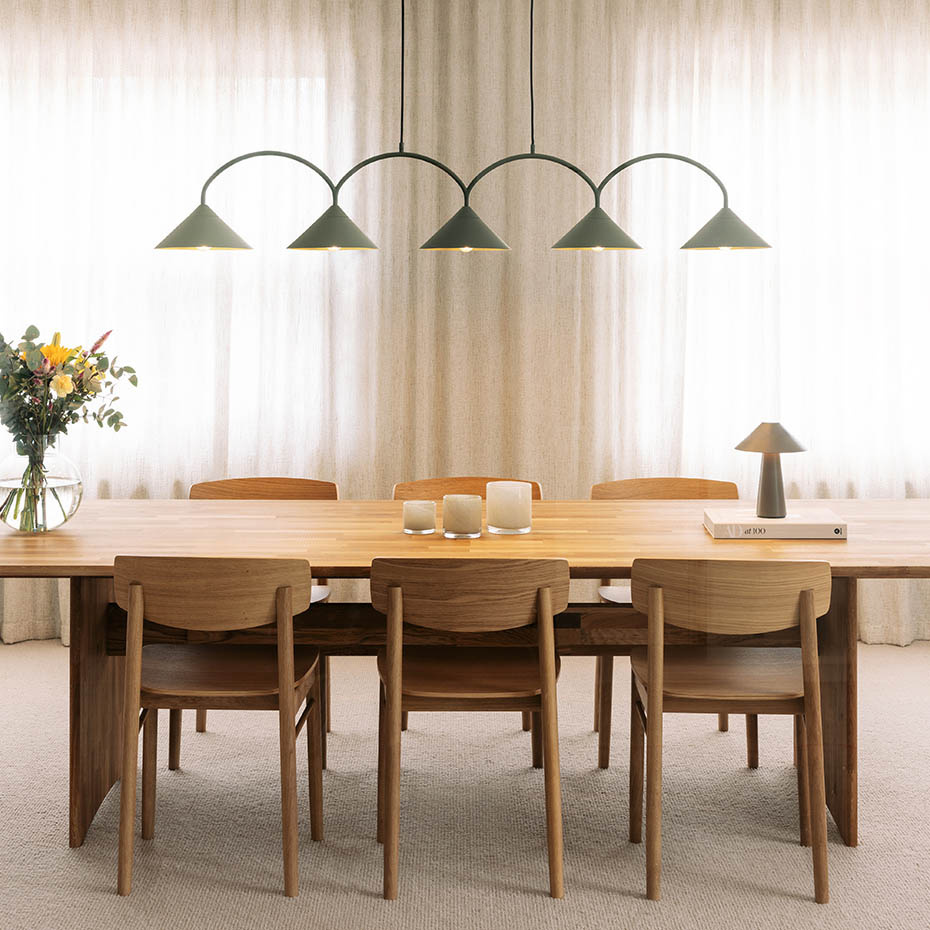 Curve 5 Pendel Grön