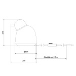 Bird Bordslampa Svart Struktur/Mässing Opalglas Bird Bordslampa Svart Struktur/Mässing Opalglas