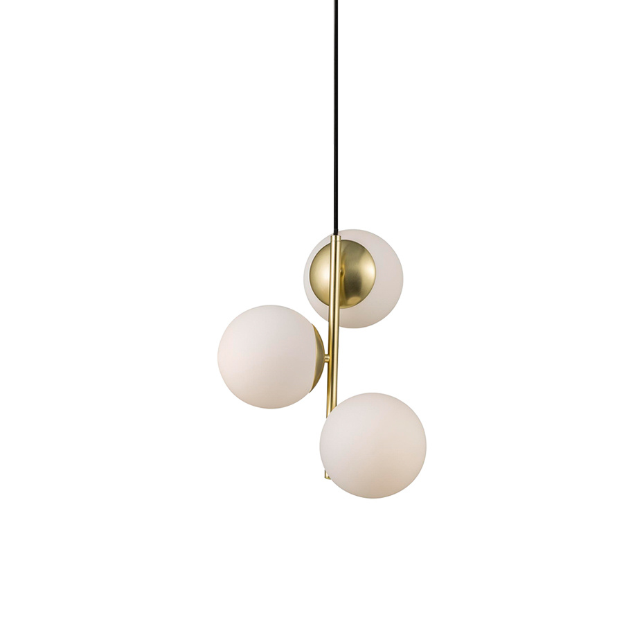 Lilly Pendel Mässing/Opalglas