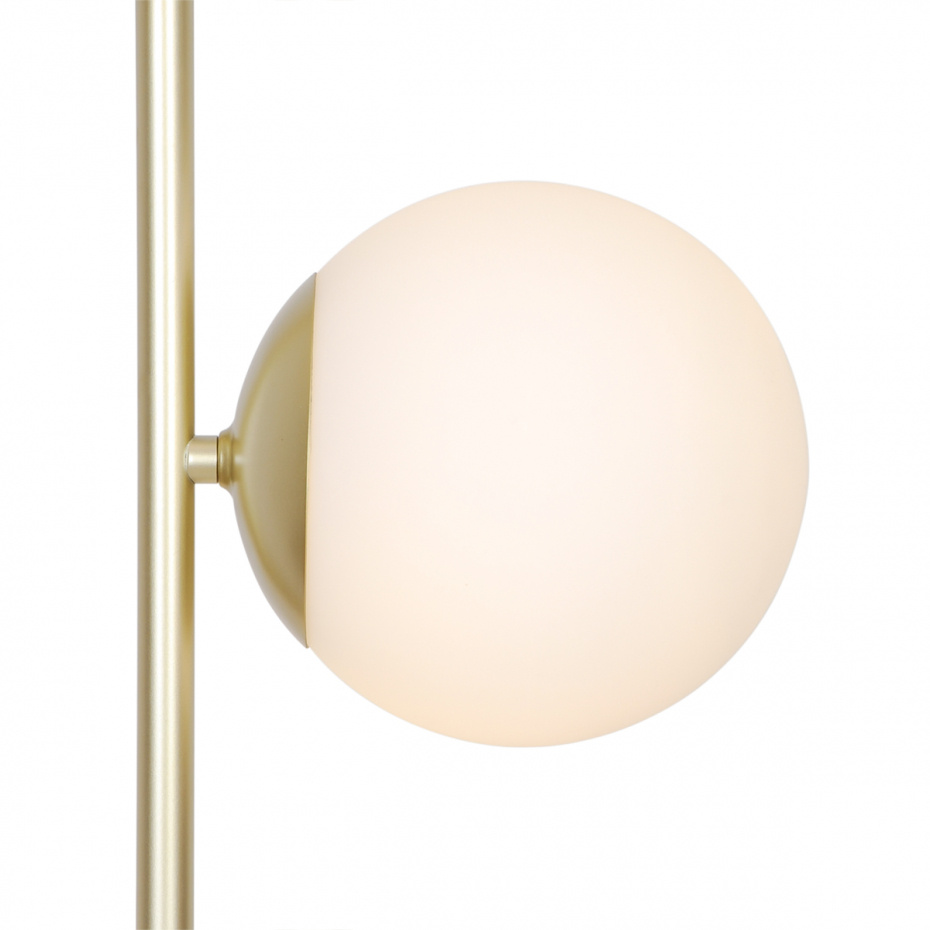 Lilly Golvlampa Mässing/Opalglas