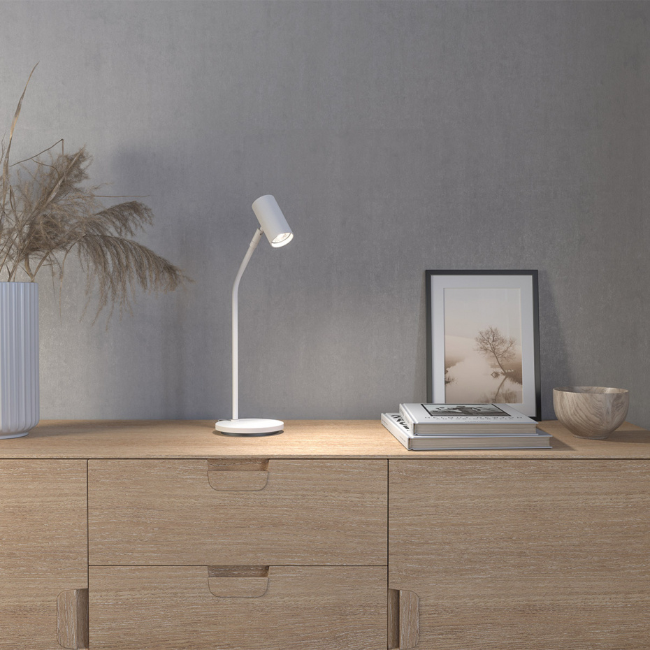 Tyson Bordslampa Vit Struktur