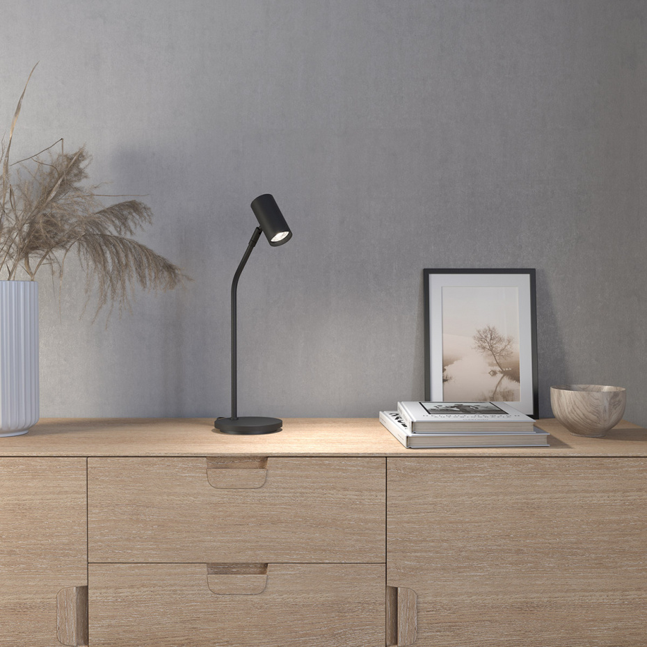 Tyson Bordslampa Svart Struktur