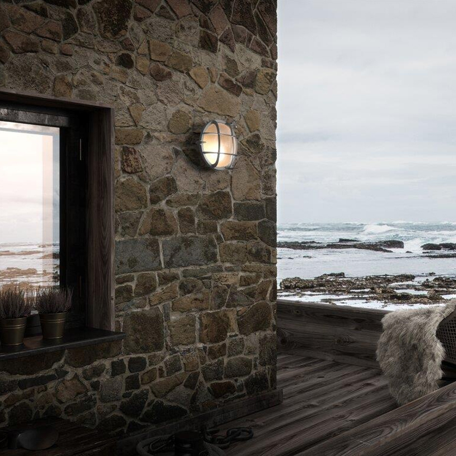 Polperro Vägglampa Nickel