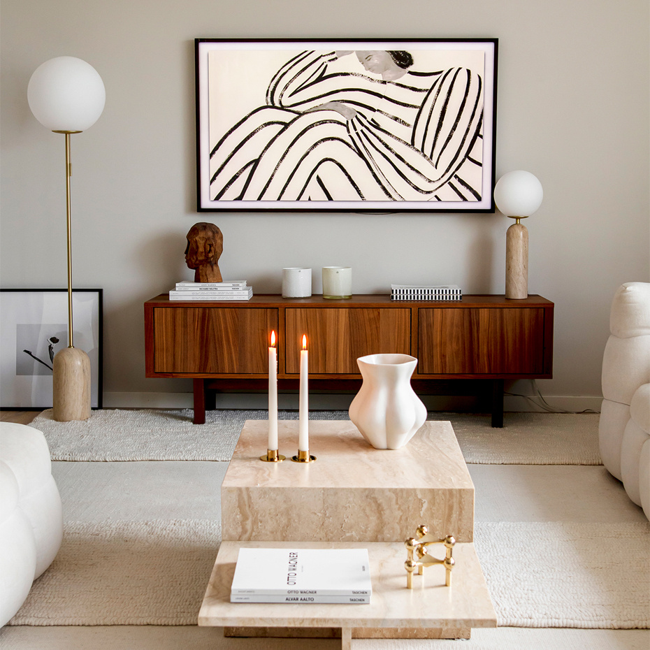 Torrano Golvlampa Travertin