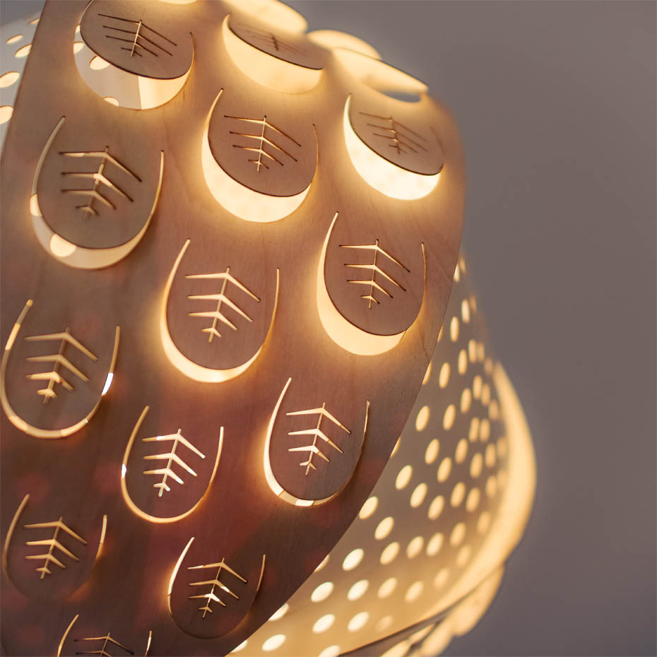 Knopp Pendel Mini Vit