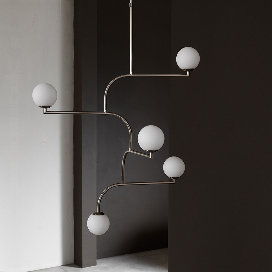 Mobil 70 Pendel Nickel/Opal