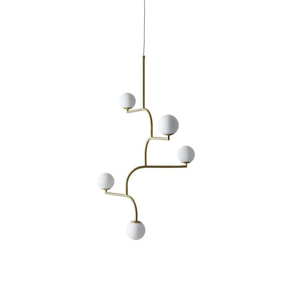 Mobil 100 Pendel Brass/Opal